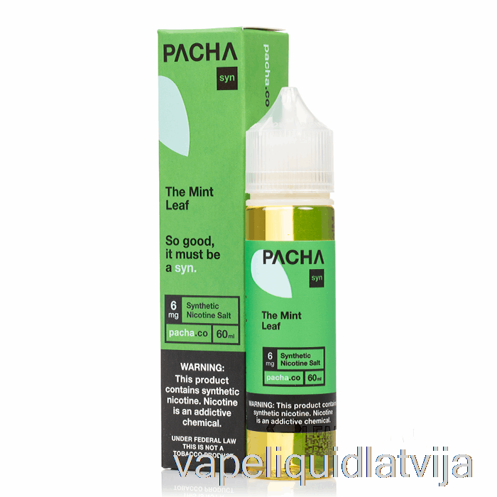 Piparmētru Lapu Medusrasas Ogu Kivi - Pachamama - 60ml 0mg Vape šķidrums